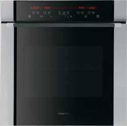 4060 - PL 4000 series multifunctional oven 60x60 cm Door without handle with touch-control operation anti-touch brushed 7130 043 10 operating programmes accessories Refractory plate Full Glass inside