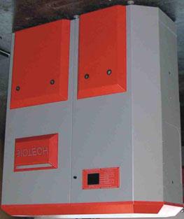 Biotech heating boiler has a performance range from 8.5 35 kw and is ideal to serve energy to buildings up to a surface of approximately 400 600m 2.