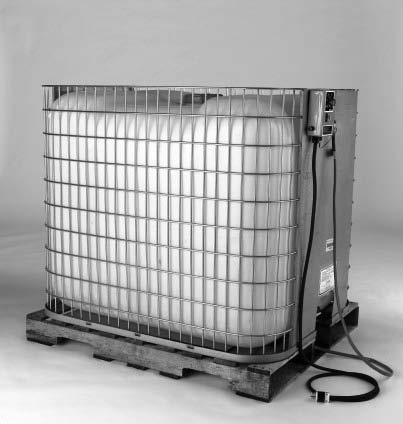 Make sure the heater is as far back from the front (nozzle side) as possible, and the power cord exits the front of the cage or IBC.