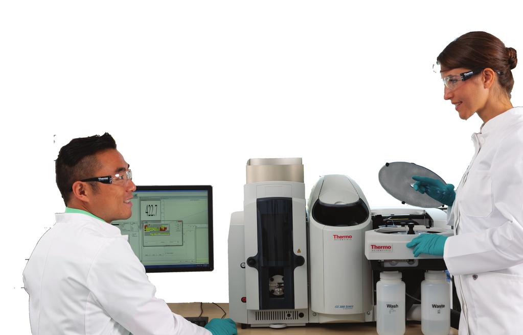 Laboratory optimization Simplify your AAS analysis without compromising performance The ice 3000 Series AAS enhances analytical performance and automation through the use of advanced accessories