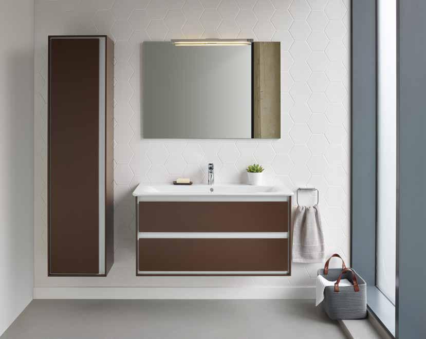 EVERY STYLE ANTICIPATED EVERY PROBLEM SOLVED The wall hung vanity unit is sure to