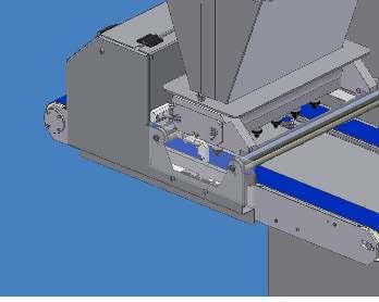 MAKE SURE THE FLOOR AREA AROUND THE MACHINE IS CLEAN To reduce weight and bulk, fit the complete hopper assembly in two stages - first the pump assembly onto the