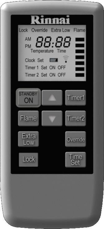 Operation using the remote For the remote control functions to be available, the appliance On/Off button must be in the On position.