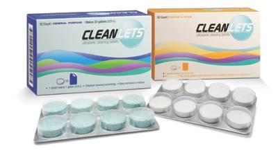 Cleaning Solutions & Tablets CLEANLETS - CLEAN TABLETS - SULTAN CLEANLETS - CLEAN TABLETS - SULTAN Every Cleanlets ultrasonic tablet provides quick, effective cleaning in a single dose.