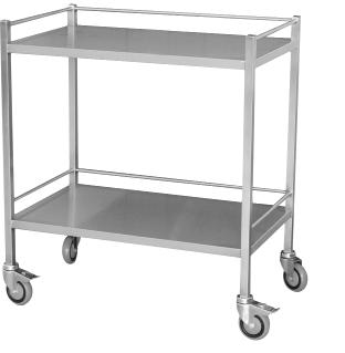 folds. Weight Capacity: 45kg L 490 x W 490 x H 900mm WK-TA004 Large Double Shelved Trolley 231.