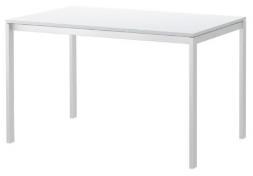 SELECTED ENTERTAINMENT UNIT LIVING BLACK OAK DINING TABLE DINING WHITE 6 DINING