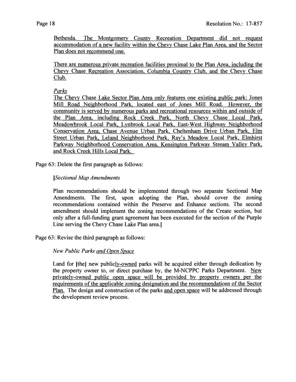 Page 18 Resolution No.: 17-857 Bethesda.