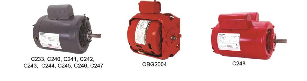 Pump Motors Hot Water Circulator Single Phase Part Number HP RPM Volts Amps Phase Frame Rotation Enclosure Speed Dimension C Replaces OBG00 /. Y Reversible ODP N/A N/A C0 / /0./. Y Reversible ODP." Taco C / /0.