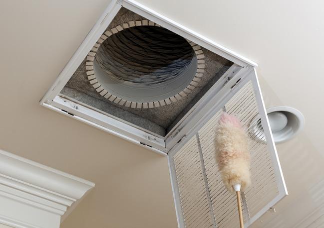 Cover the AC unit Replace filters Inspect the belts and replace if needed Lubricate all motors or other moving parts Blow out the condensate drain and clean the pan a restricted drain opening can