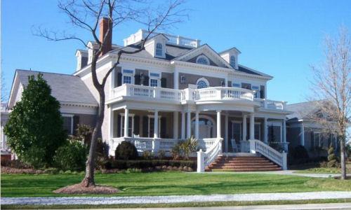 marble Cornice (wide band or trim near roof line) Southern Colonial Looks like a