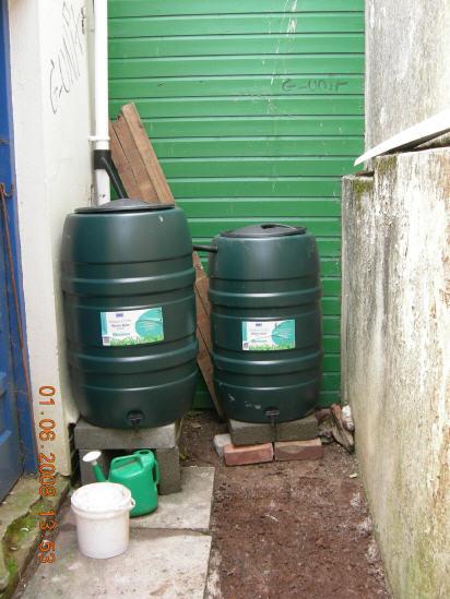 Recycling With funds won from O2 s It s Your Community award YPP purchased two water butts and diversion kits.
