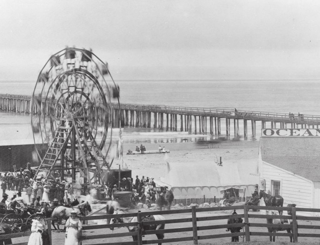 Pismo Beach Ferris Wheel and Wharf 1894,