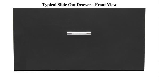 Drawer Removal from Keller Products 1. Pull Drawer OUT until it stops. 2.