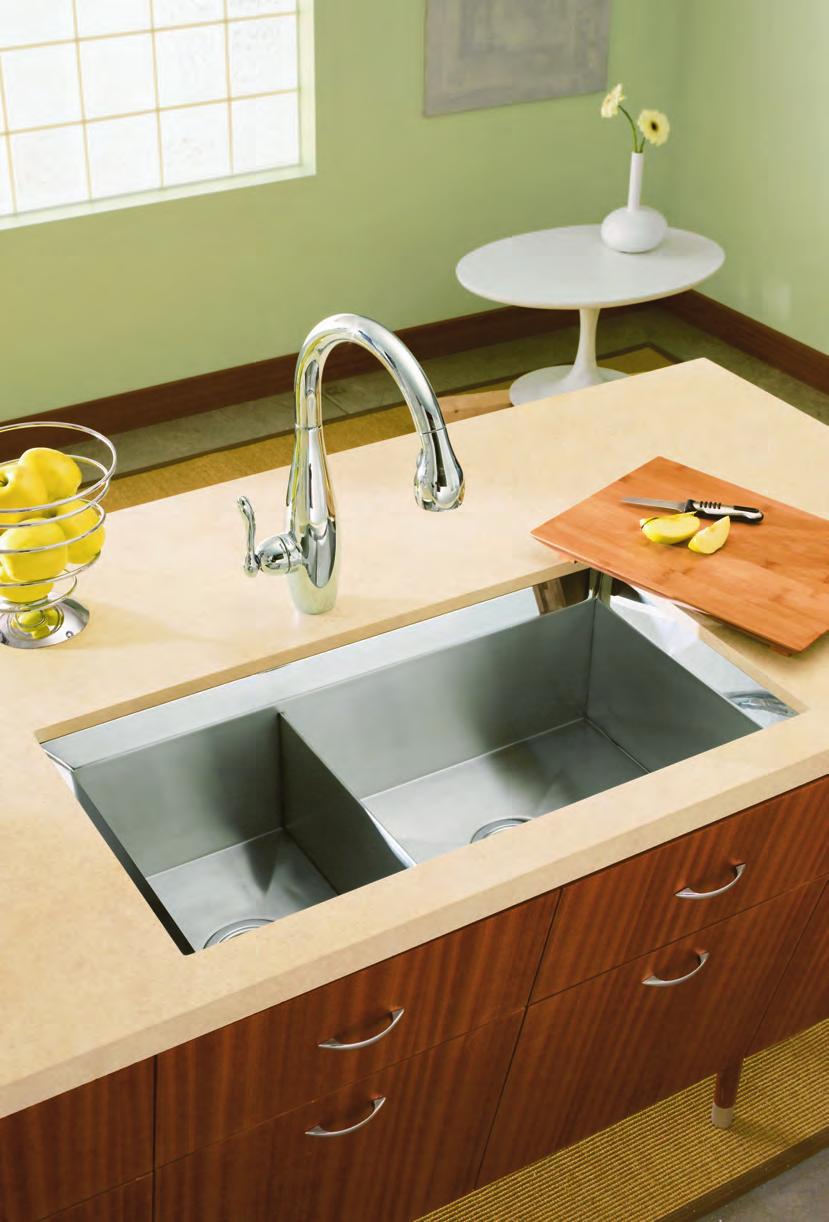 22 Kitchen Sinks Stainless Steel 23 Poise 3387-NA Poise Double-Equal 3388-NA Poise 1½