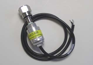The transducers have been shipped with gas specific DISS fittings and are labeled for a specific gas service.
