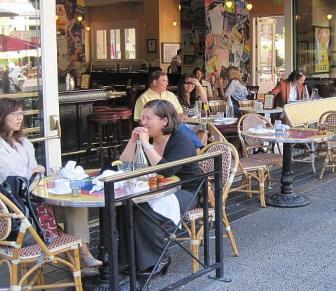 1 Consider accommodating outdoor dining opportunities, by setting portions of the building back and providing plazas, generous