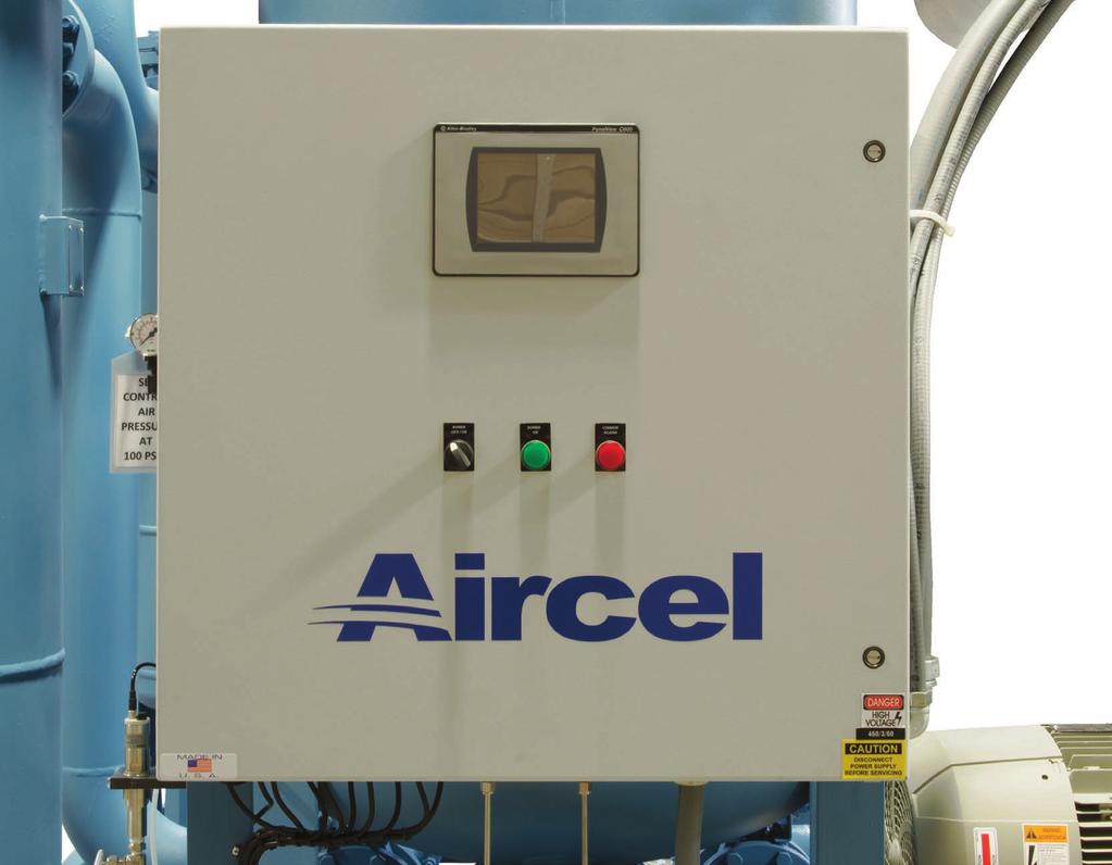 ABP Series 800-10,000 scfm Maximum Savings with Accurate Dew Point Control The Aircel Programmable Controller (APC) and Energy Management System (EMS) is standard on the ABP Series.