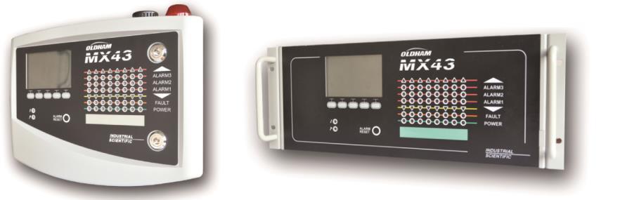 The MX 43 Controller Versions The MX 43 controller is available in 3 versions: Wall-mounted version 4 lines. Wall-mounted version 8 lines. Rack-mounted version 8 lines.