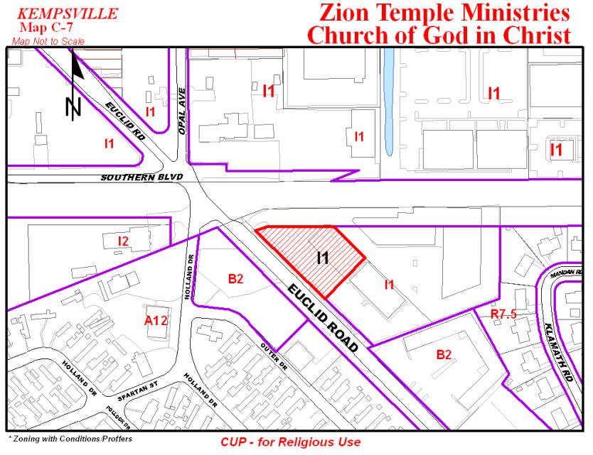 REQUEST: Conditional Use Permit (religious use) 6 November 10, 2010 Public Hearing APPLICANT: ZION TEMPLE MINISTRIES COGIC PROPERTY OWNER: PHYLLIS A. & ERNEST L.