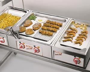 off the foods into GN containers. Deep-fat fryer, pan and work top: An optimum team for fast food business.