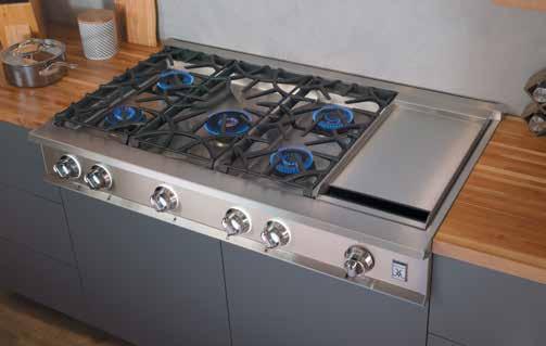 available 36" Gas Cooktop 30" Gas Cooktop also
