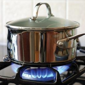 Only use the minimum amount of water for cooking. When filling your bath, run the cold water first then add the hot.
