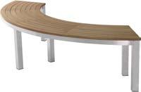 D: 100 H: 75 cm SGT-03 SMALL Signature Front Slide Extension Table