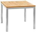 Square Dining Table 90 Alzette Stacking Chair