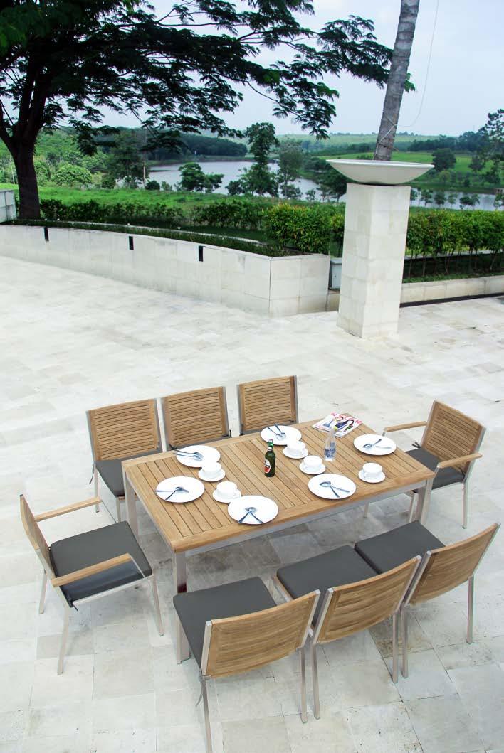 16. Stainless Steel OUTDOOR & INDOOR USE TESSIN Seating Series 17.