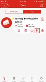 keep track of all the food you store Receive
