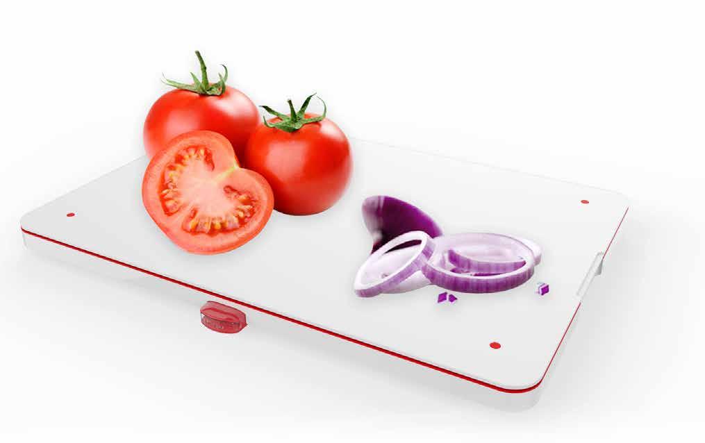 00 2 in 1 - Cutting board and scale 3 Exchangeable plastic