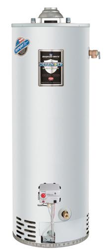 RESIDENTIAL GAS WATER HEATERS These water heaters are atmospherically vented with ranging from 30 to 50 gallons and inputs ranging from 27,000-50,000 BTU/Hr.