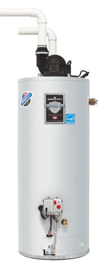 RESIDENTIAL GAS WATER HEATERS ef Series High Efficiency Power Vent Model This high efficiency, power vent water heater has a thermal efficiency of over 90% and a high recovery to deliver an