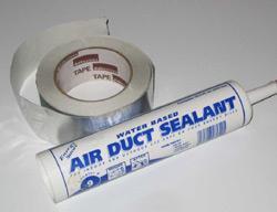 Air Ducts HVAC ductwork Caulk & tape
