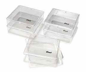 Thermo Scientific Laboratory Products Thermo Scientific* Owl* Gel Staining Box Thermo Scientific* Owl Gel Staining Box is resistant to most organic dyes, silver and other stains.