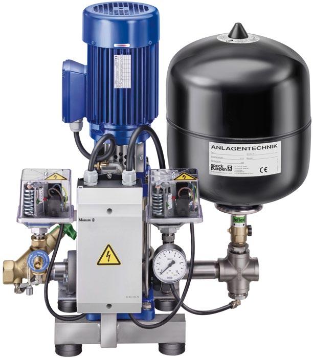 Aquacell A With a non-self-priming, centrifugal pump and constant speed drive. Aquacell AE With a non-self-priming, centrifugal pump and speed regulation (frequency converter).