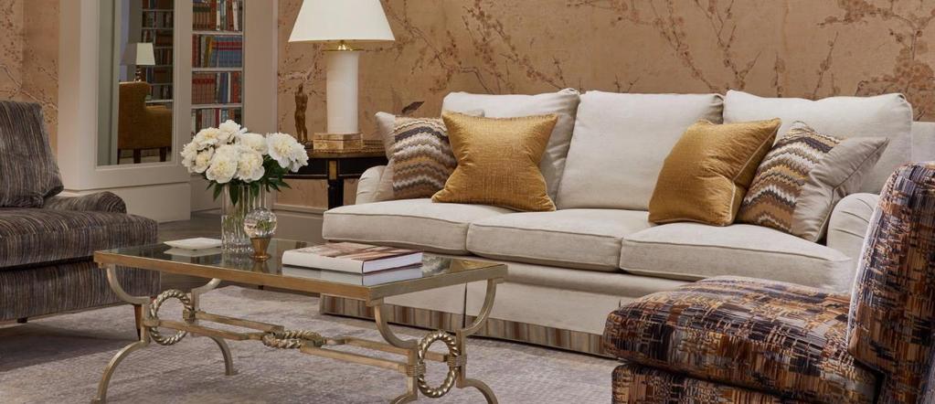 Custom new furniture through a designer offers the ultimate in luxury. There is no limit on what you can do and your fabric choices are endless.