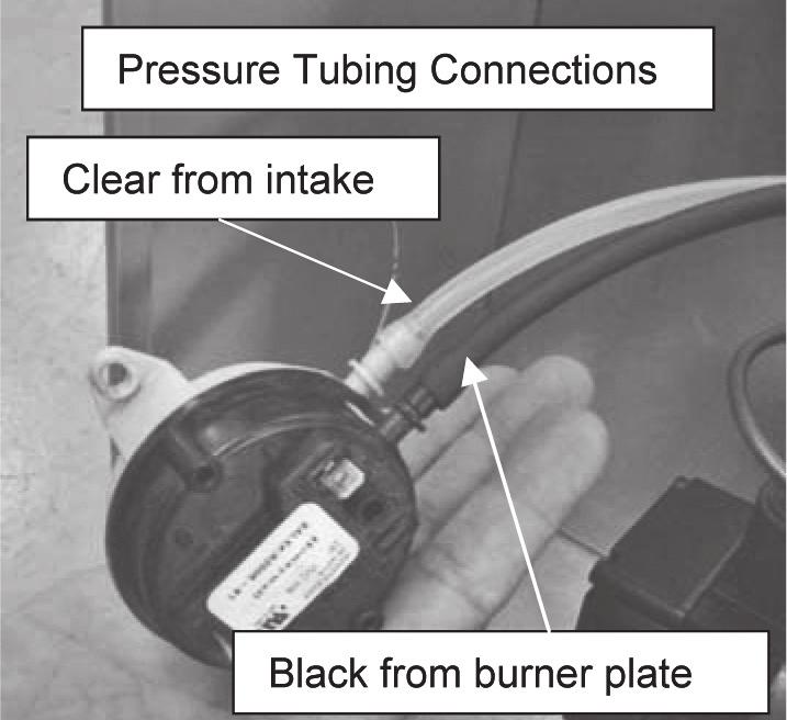 Figure 6 - Pressure Tubing Connections Figure 7 - Combustion Air Intake Connection Figure 8 - Pressure Tubing Connection F.