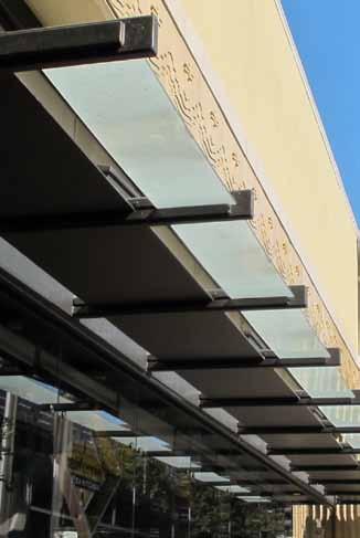 STOREFRONT DESIGN Fabric awnings may also