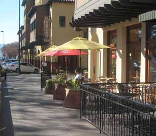 Outdoor Dining Areas Restaurants and other food tenants are encouraged to create outdoor seating areas to bring life and activity to the street.