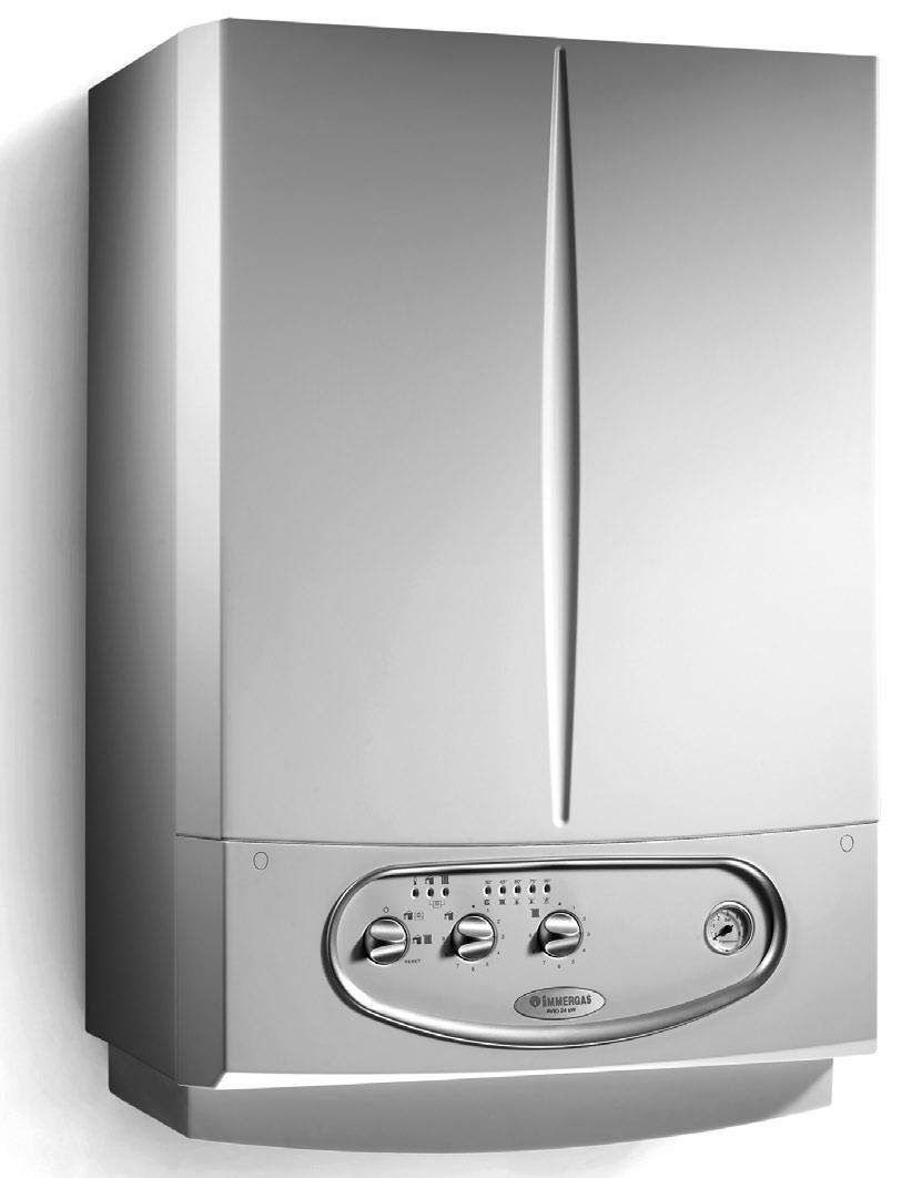 1 FEATURES Wall-mounted with storage tank Compact wall-mounted open chamber boiler with conventional flue and 45 litre stainless steel storage tank and nominal heat output of 23.7 kw (20,382 kcal/h).