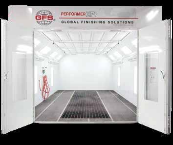 QUALITY GLOBAL FINISHING SOLUTIO The Performer XP1 is the fully loaded version of GFS affordable paint booth line.