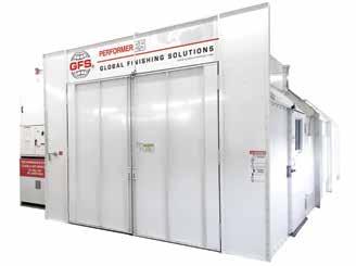 AFFORDABLE The Performer ES spray booth was designed and built for the value-minded shop owner.