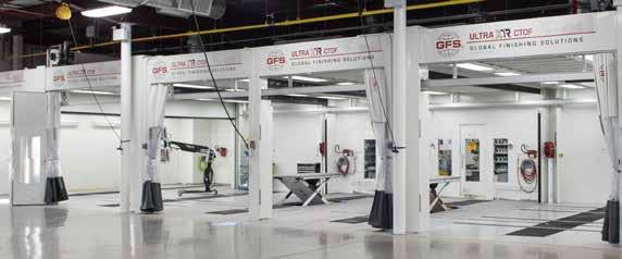 ULTRA CTOF BOOTHS Versatile, end-to-end finishing environments, Ultra Closed-Top Open-Front (CTOF) Booths from Global Finishing Solutions allow for vehicles to be filled, primed, sealed, painted and