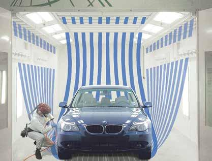 GFS AIRFLOW GFS paint booths are designed for the most consistent airflow through the booth. The majority of our auto refinish booths feature a 2 ft. high ceiling-over-plenum design. The 2 ft.