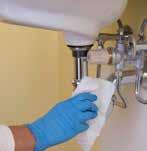 6 Wall Attached Items Use cleaning cloths with Cleaner/Disinfectant solution to wipe dirty areas on