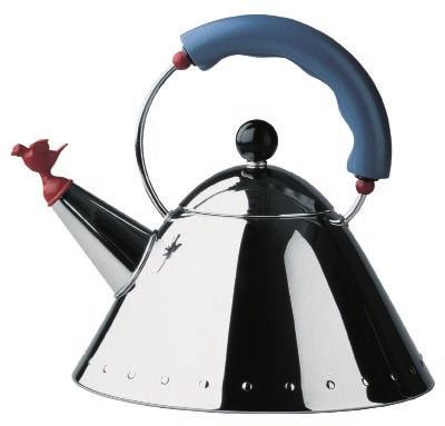 Shiny Alessi stainless steel, style control Alessi steel. The family is composed of aluminium, zamak and stainless steel.