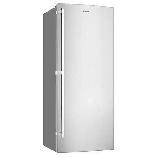 A 501L frost free single door refrigerator with a fingerprint resistant stainless steel finish,