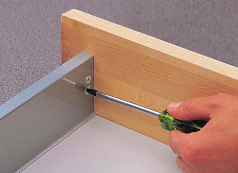 Please follow the Install Instructions for fitting the drawer then check the drawer is correctly locked onto the runner by carrying out the