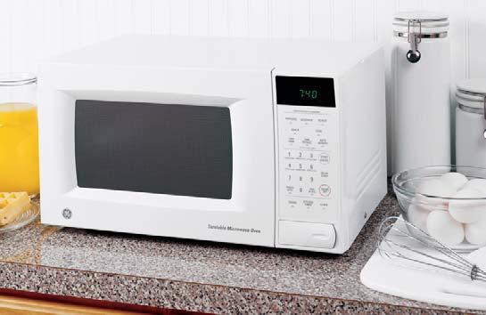 GE Microwave Ovens with Convenience Cooking These models feature Convenience cooking controls; Turntable; Auto/Time